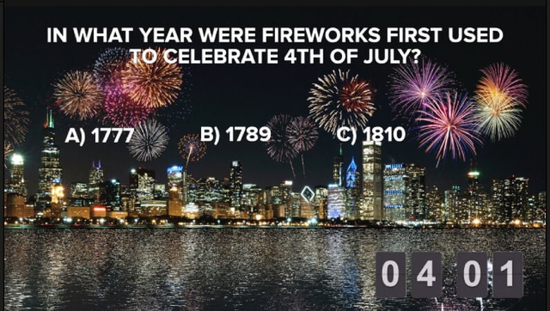 4th of July Trivia Countdown